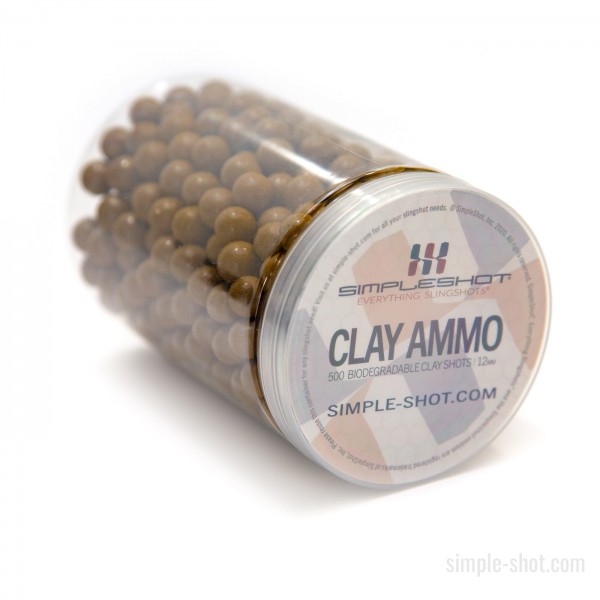 Biodegradable Clay Slingshot Ammo